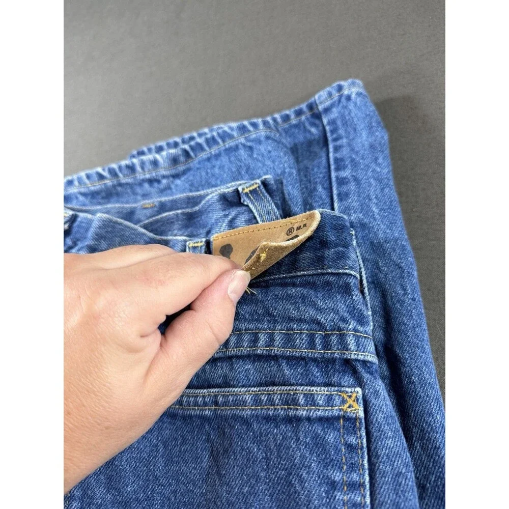 Vintage 80s Lee Riders Jeans Mens 38x34 (Fits 36w) Straight Denim USA MADE UNION